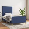 vidaXL Bedframe zonder matras 90x190 cm stof blauw