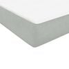 vidaXL Boxspring met matras fluweel lichtgrijs 120x210 cm