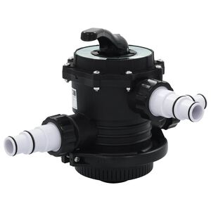 vidaXL Multipoortventiel voor zandfilter 6-weg 1,5" ABS