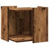vidaXL Kattenbakkast 53x53x51 cm bewerkt hout oud houtkleurig