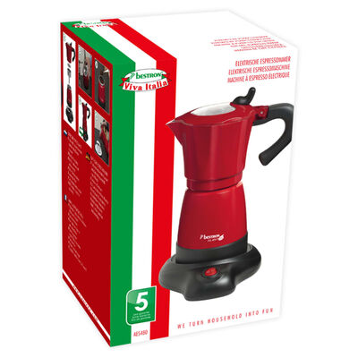 Bestron Espressoapparaat 6 kopjes 480 W rood AES 480