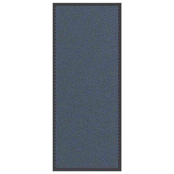 vidaXL Deurmat 60x150 cm blauw