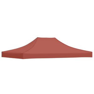 vidaXL Partytentdak 270 g/m&sup2; 4x3 m terracotta