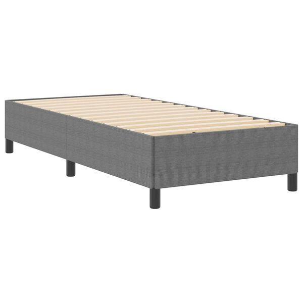 vidaXL Bedframe Lichtgrijs 80 x 200 cm Katoenen stof