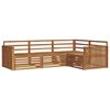 vidaXL Buiten bankenset 4 pcs Naturel Massief Acaciahout