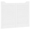 vidaXL Schuifdeuren 2 st 80 x 50 cm Massief grenenhout Wit