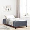 vidaXL Boxspringbed met matras Donkergrijs 80 x 220 cm Stof