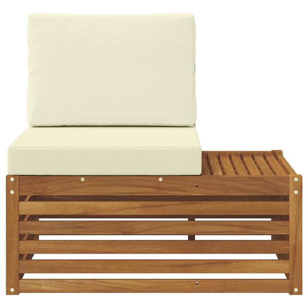 vidaXL Buiten Eindbank Naturel 91 x 63 x 73 cm Massief Acaciahout