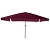 vidaXL Tuinparasol Bordeaux Rood 394 x 394 x 248 cm Polyester en staal