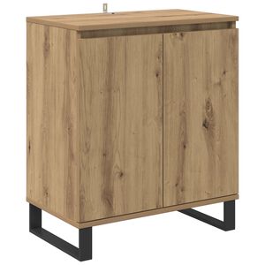 vidaXL Dressoir Artisan Eiken 60 x 35 x 70 cm Bewerkt hout