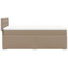 vidaXL Boxspring met matras kunstleer cappuccinokleurig 80x200 cm