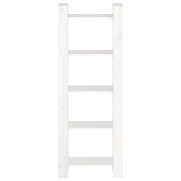 vidaXL Boekenkast/kamerscherm 60x35x160 cm massief hout wit