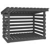 vidaXL Haardhoutrek 108x73x79 cm massief grenenhout grijs