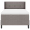 vidaXL Boxspringbed met matras Taupe 200 x 80 cm Polyester