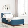 vidaXL Boxspringbed met matras Donkerblauw 90 x 190 cm Fluweel