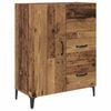 vidaXL Hoge kast met lade Oud Hout 69,5 x 34 x 180 cm Bewerkt hout