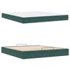 vidaXL Bedframe met matras met matras 2 pcs Groen Fluweel