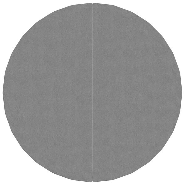 vidaXL Zwembadgrondzeil &Oslash;244 cm polyester geotextiel lichtgrijs