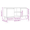 vidaXL Tv-meubel 104x35x50 cm bewerkt hout gerookt eikenkleurig