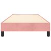 vidaXL Boxspring bed fluweel roze 80x200 cm