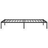 vidaXL Bedframe metaal zwart 90x200 cm
