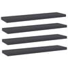 vidaXL Wandschappen 4 st 40x10x1,5 cm spaanplaat grijs