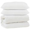 vidaXL Dekbed met kussen 3 pcs Wit Microfibre