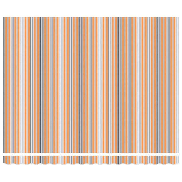 vidaXL Inklapbaar Zonnescherm Blauw en Oranje 400 &times; 300 cm