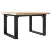 vidaXL Salontafel O-frame 60x60x40,5 cm grenenhout en staal
