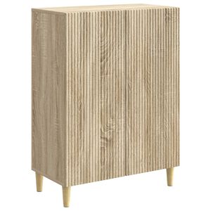 vidaXL Dressoir Sonoma Eiken 66 x 34,5 x 90 cm Bewerkt hout