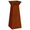 vidaXL Pilaar Plantenbak Roestkleurig 40 x 40 x 100 cm weervast staal