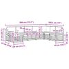 vidaXL Sofa-Sets 8 pcs Natuurlijk en Antraciet Massief Acaciahout