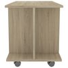 vidaXL Tv-meubel met wieltjes 80x40x45 cm bewerkt hout sonoma eiken