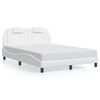 vidaXL Bedframe "Viana" met LED zonder matras wit 140x200 cm
