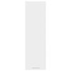 vidaXL Hangkast met opslag Wit 30 x 31 x 100 cm Bewerkt hout
