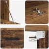 vidaXL Wandkast Oud hout 100 x 36.5 x 35 cm Bewerkt hout