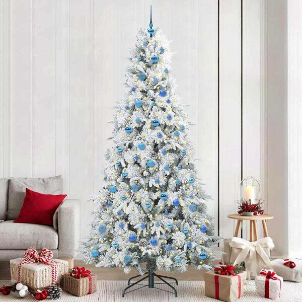 vidaXL Kunstmatige Inklapbare Kerstboom Groen 240 cm PE en PVC