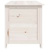 vidaXL Kussenbox 100x50x56 cm massief vurenhout wit