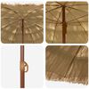 vidaXL Strandparasol Naturel 255 x 255 x 255 cm Polyester en staal