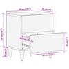 vidaXL Nachtkastje Honingbruin 40 x 33 x 46 cm Massief Mango Hout