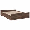 vidaXL Bedframe met lades bewerkt hout bruin eikenkleur 140x200 cm