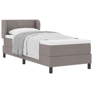 vidaXL Boxspringbed met hoofdeinde Taupe 80 x 200 cm Stof
