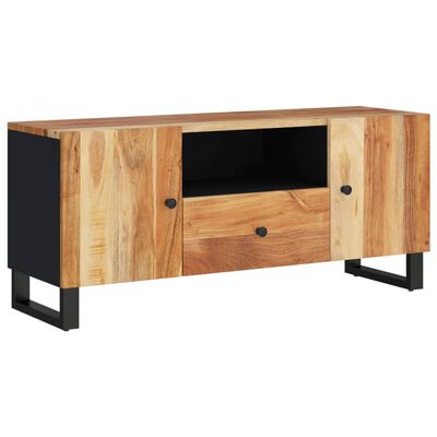 vidaXL Tv-meubel 105x33,5x46 cm massief acaciahout en bewerkt hout