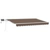vidaXL Uitschuifbare luifel Taupe 400 &times; 300 cm Stof en Aluminium