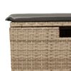 vidaXL 7-delige Loungeset met kussens poly rattan beige