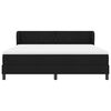 vidaXL Boxspringbed met matras met hoofdeinde Zwart 180 x 200 cm Stof