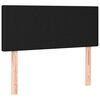 vidaXL Boxspring met matras stof zwart 90x190 cm