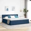 vidaXL Opbergbed met matras met matras Blauw 200 x 200 cm Bewerkt hout