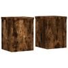 vidaXL Plantenstandaards 2 st 15x15x20 cm bewerkt hout gerookt eiken
