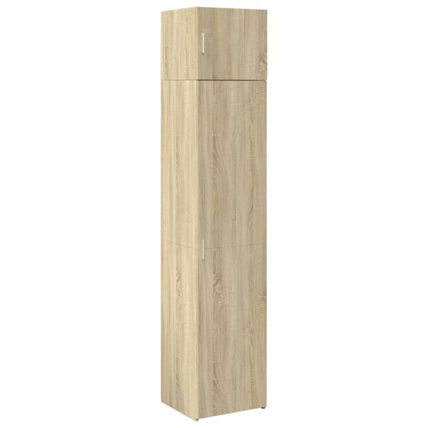 vidaXL Opbergkast smal 45x42,5x225 cm bewerkt hout sonoma eikenkleurig